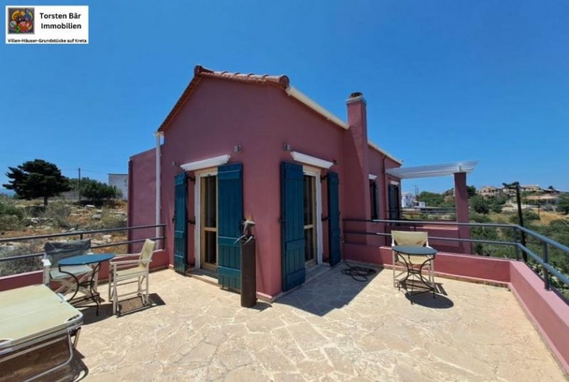 Kefalas, Apokoronas Kreta, Kefalas, freistehende Villa mit priv. Pool und Meerblick und sep. Studio Haus kaufen